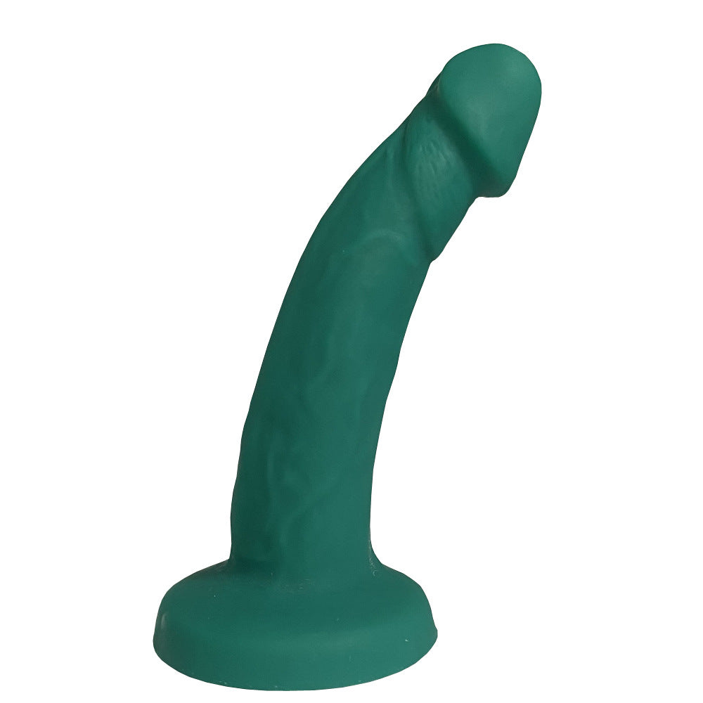 Image of manual simulation phallus eggless dildo silicone phallus female masturbator masturbator stick fake penis sex wholesale